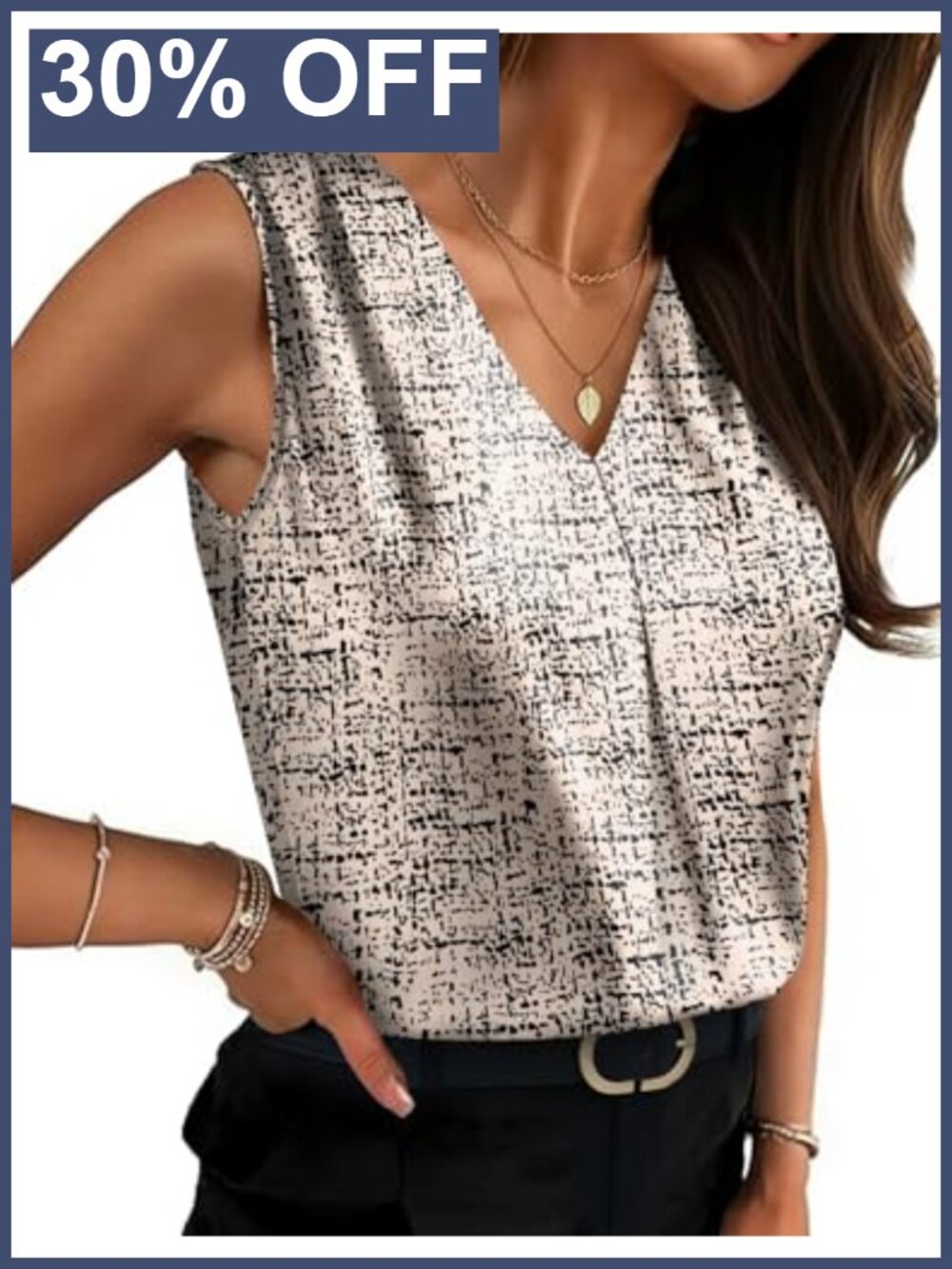 V Neck Satin Camisole Pleated Sleeveless Tank Top Dressy Business Casual